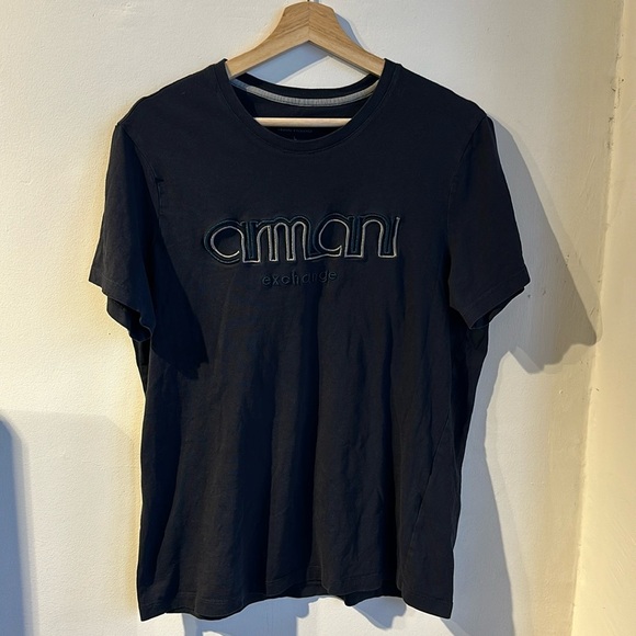 Embroidered Armani Exchange T-Shirt - Picture 1 of 4
